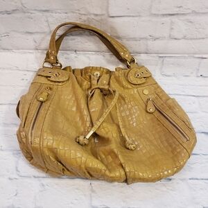 HYPE Leather Alligator Hobo Shoulder Bag
